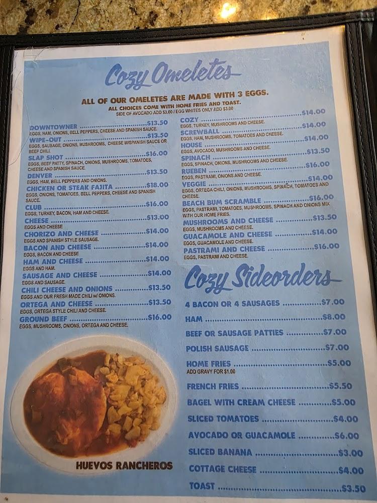 Cozy Cafe Menu image 2