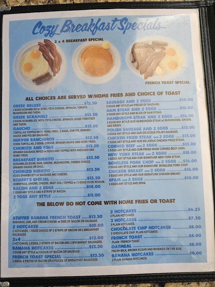 Cozy Cafe Menu image 3